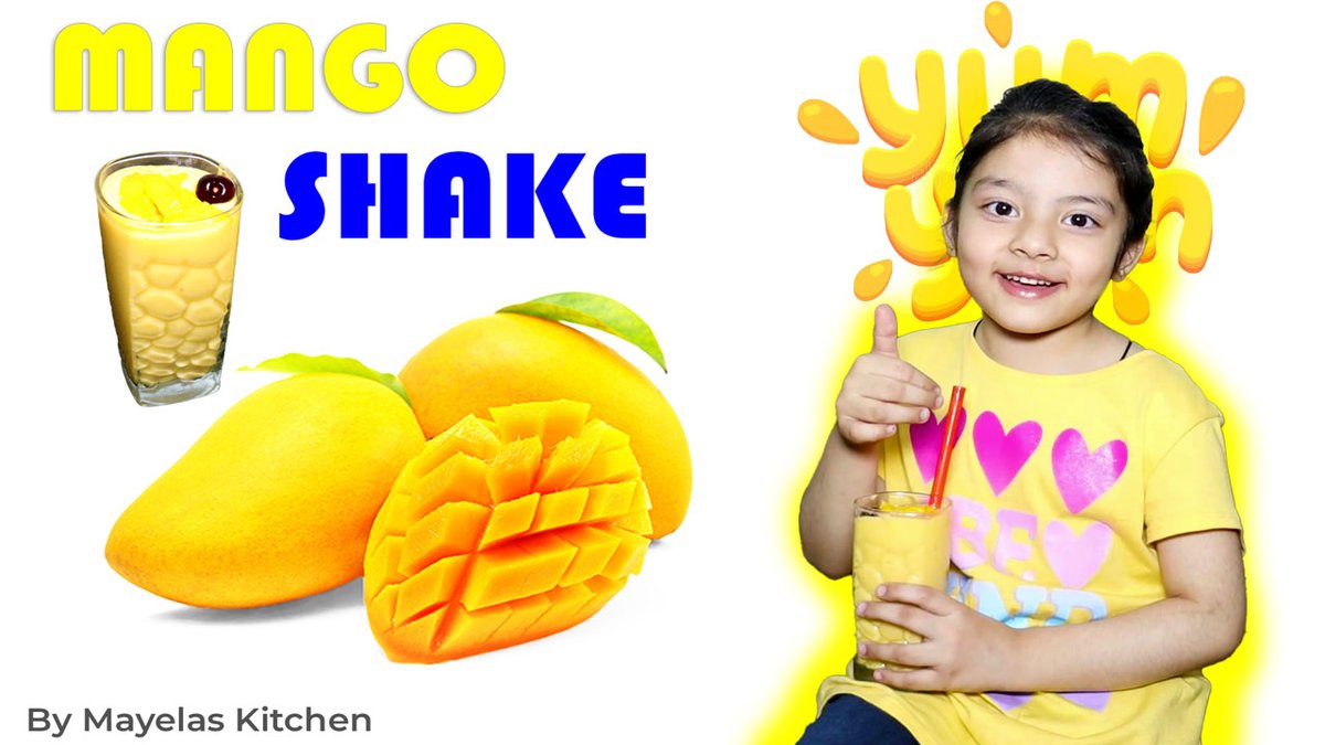 mayelaskitchen's tweet photo. #Summer is here and the King of Fruits #Mango has arrived in the market. Mayesha love mangoes so she decided to make a #recipe with it. She has made a delicious Mango #MilkShake. This is an easy to make recipe that even kids can make.

Recipe Video: https://t.co/AEYjKLQv39 https://t.co/rek4dEv5Zu