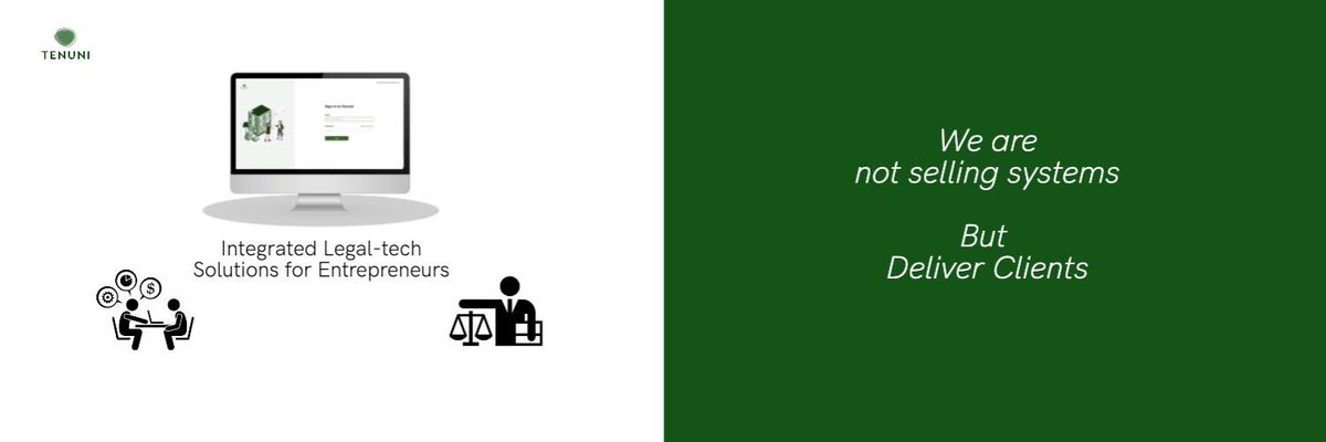 TenuniL's tweet photo. Looking ahead, we at #Tenuni envision a future where #LegalTech isn't just an option, but an essential tool for every entrepreneur. As legal complexities increase, technology simplifies. We're excited to be at the forefront of this revolution, making legal services accessible. https://t.co/LslqCR7Jr6