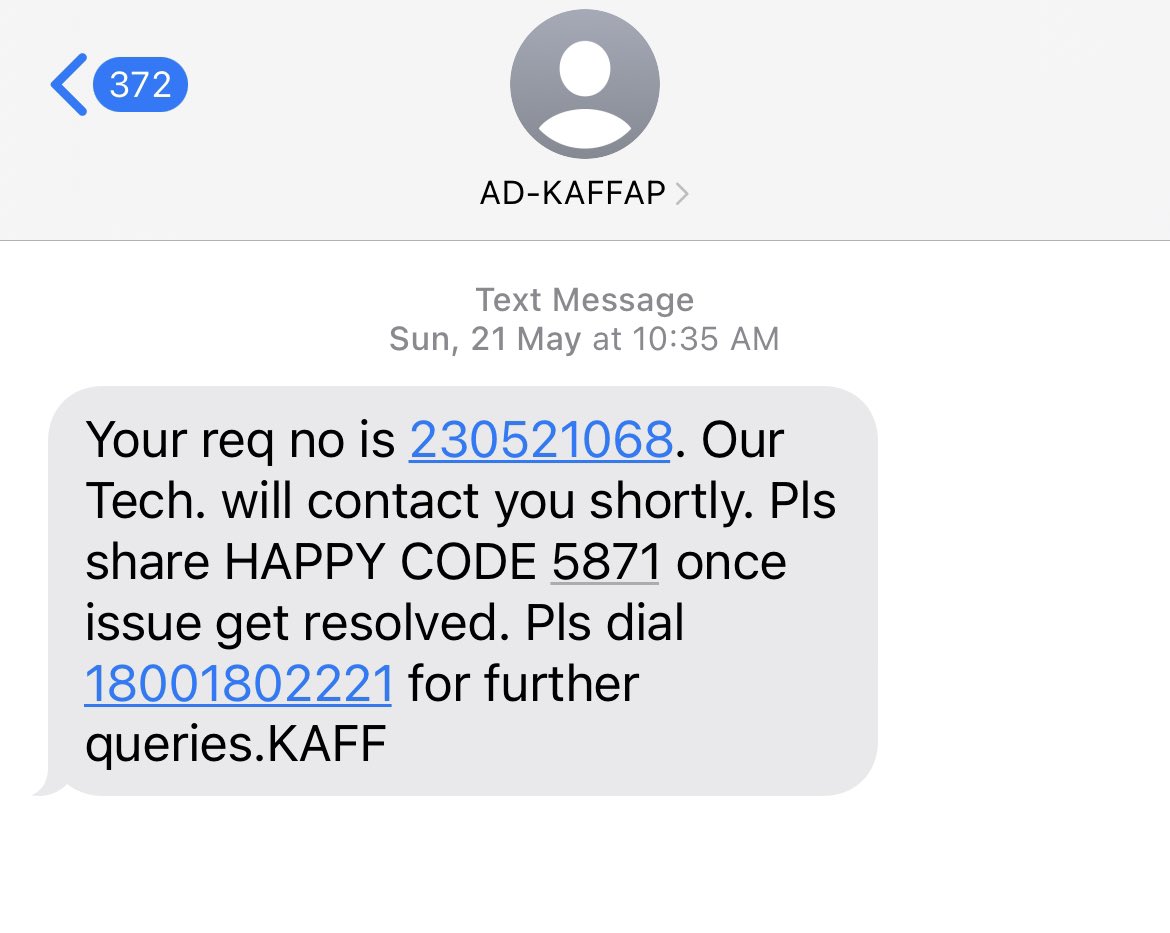 Dear @kaffindia your customer support is in pathetic state. Called and raised a complaint a week ago but I am still chasing the service centre for the resolution.