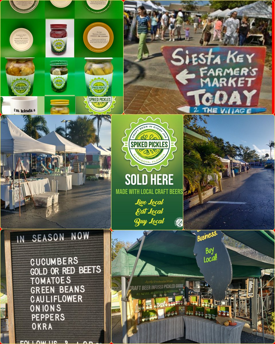 Join us at our new Sunday location in Wellen Park Florida. 
A brand new market with so many exciting possibilities. 
Be there or be 🔲. 
#SpikedPickles #pickles #craftbeer #FloridaBrewersGuild #FloridaBreweries
#allnatural #noadditives #nopreservatives
#EatLocal #BuyLocal