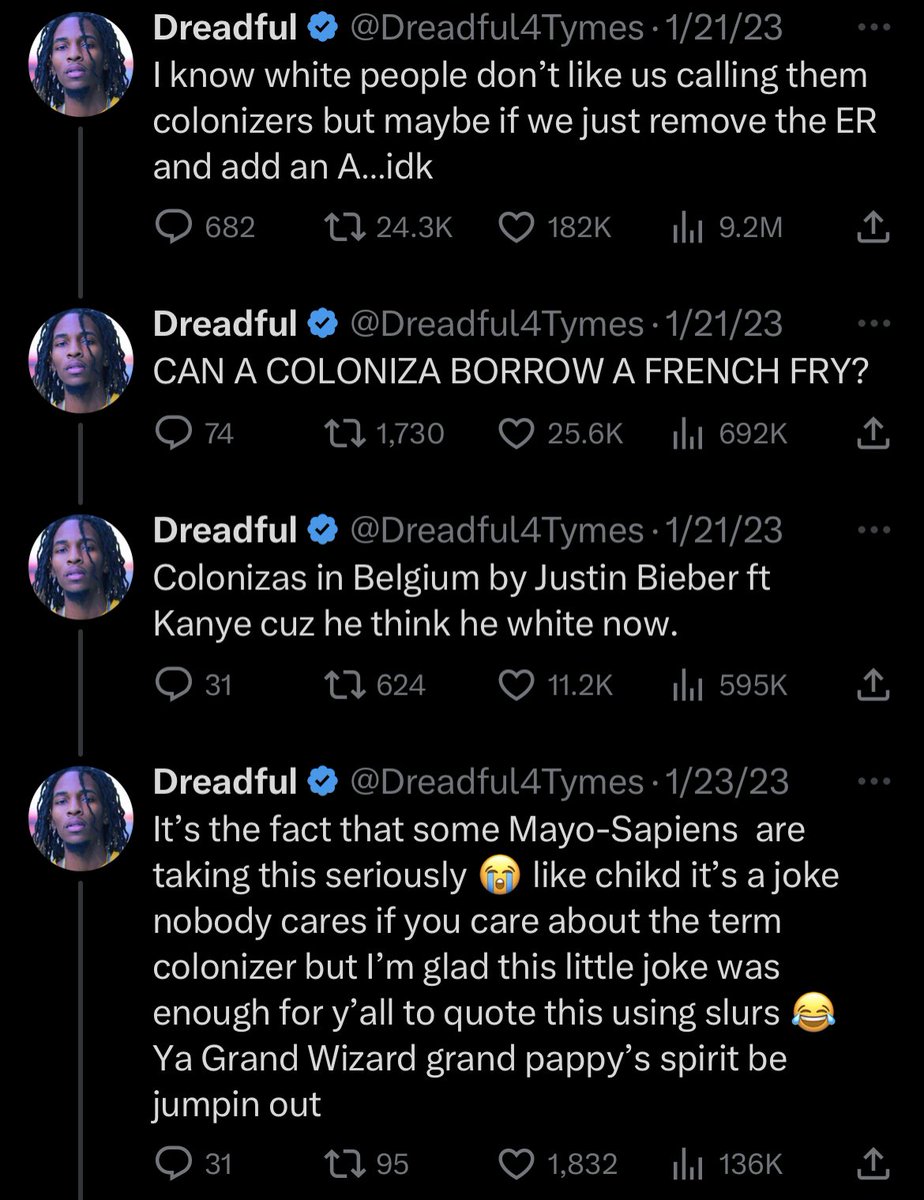 When I tell you I got called every slur under the sun in my DM 😭😭😭