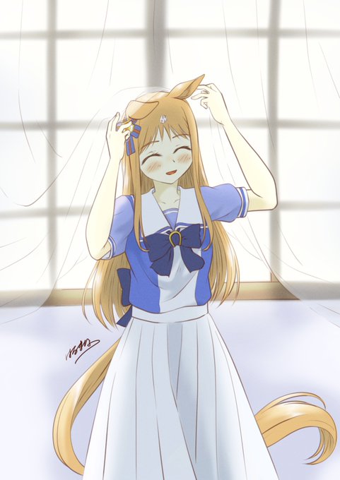 「ほんの少し花嫁の気分になれますね」 #ウマ娘 #グラスワンダー