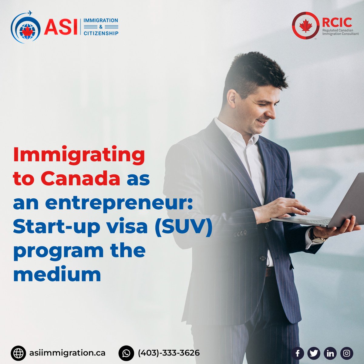 Driving Success: Accelerate your entrepreneurial journey with Canada's Start-up Visa (SUV) program, contact us to know more about the program!
asiimmigration.ca/contact/
#canada #suv #startupvisa #suvprogram #business #canadabusiness #workincanada #liveincanada #visa #canadavisa