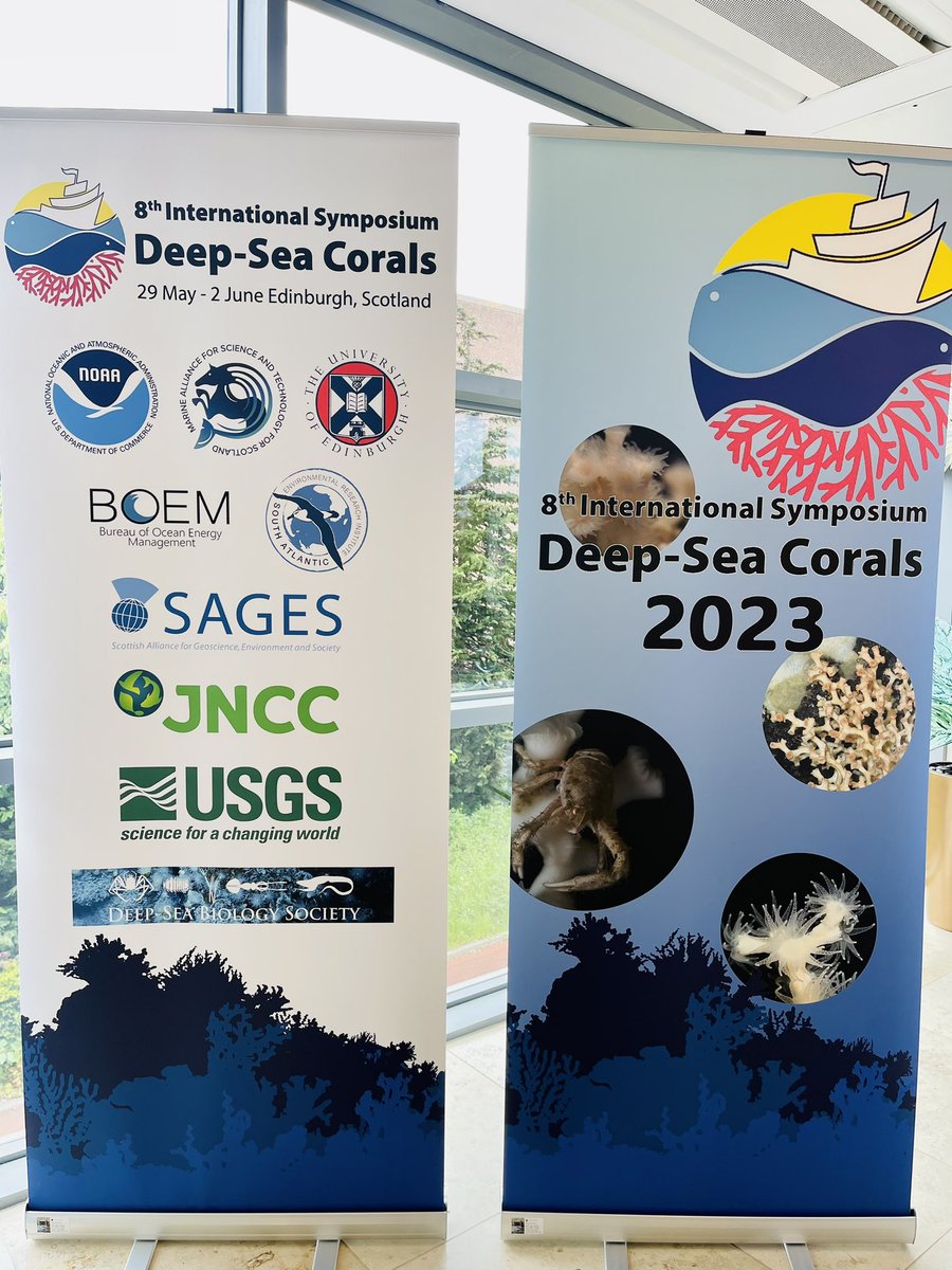 Registration desk being set up and looking forward to welcoming you later this afternoon - a special thank you to our sponsors for supporting the conference and the travel of many of our  delegates <a href="/USGS/">USGS</a> <a href="/NOAA/">NOAA</a> <a href="/BOEM/">Bureau of Ocean Energy Management</a> <a href="/DSBSoc/">Deep-Sea Biology Society</a> <a href="/mastscot/">MASTS</a> <a href="/JNCC_UK/">JNCC</a> <a href="/SAERI_FI/">SAERI</a> <a href="/ScotSAGES/">SAGES</a> <a href="/GeosciencesEd/">School of GeoSciences @ University of Edinburgh</a>