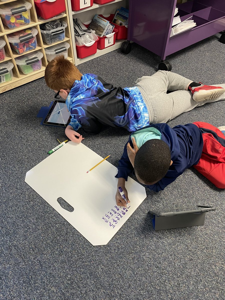These fifth graders had so much fun working on a digital breakout designed by @BrentJPeterson. Thanks for a challenging and engaging math activity. <a href="/WillowRidge480/">Willow Ridge ES</a>