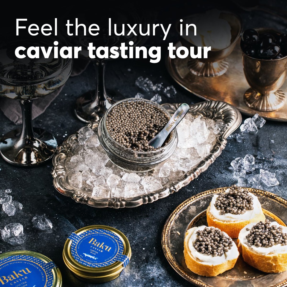 Iac2023's tweet photo. Join our exclusive tour to Azerbaijan for caviar tasting &amp; carpet-weaving. Indulge in exquisite caviar, witness handmade carpets. Be part of #IAC2023. Register now: https://t.co/tEU7KCi0FA. Don't miss out! https://t.co/ccBlVqEdkk