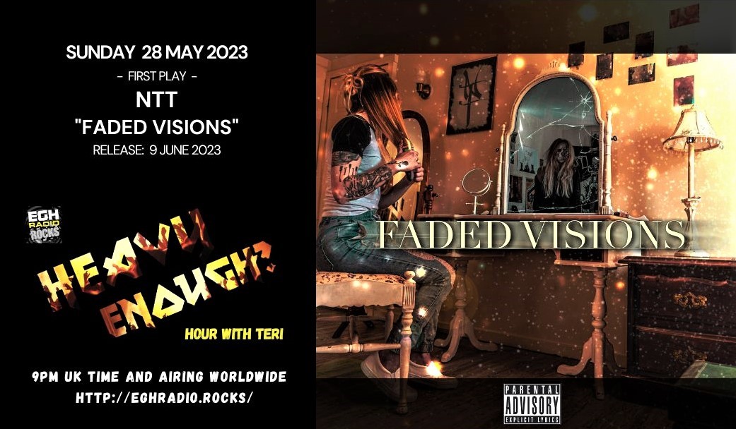 Today @EGHRocks #HeavyEnough Hour features @AlwaysNTT with their forthcoming single 'Faded Visions' (due out 09.06.23) Listen to it and let them know what you think! #ListenHere 9pm(UK) airing worldwide eghradio.rocks/player_stream/ #NewMusicAlert More Info: facebook.com/HeavyEnoughHou…