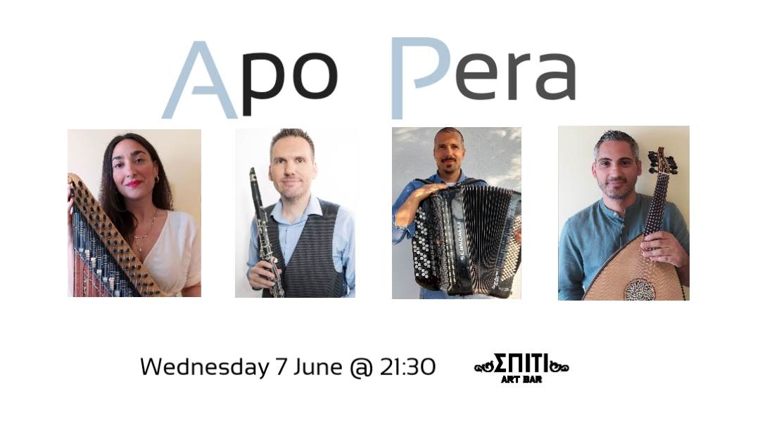 The time has come! Hope to see you all at our debut performance on Wednesday, June 7th at 9:30pm at Spiti Art Bar in Athens, Greece🎶

facebook.com/events/s/apo-p…

#athensgreece #asiaminormusic #greekmusicians  #traditionalmusic #greekmusic #oud #kanun #clarinet #accordion #rembetiko