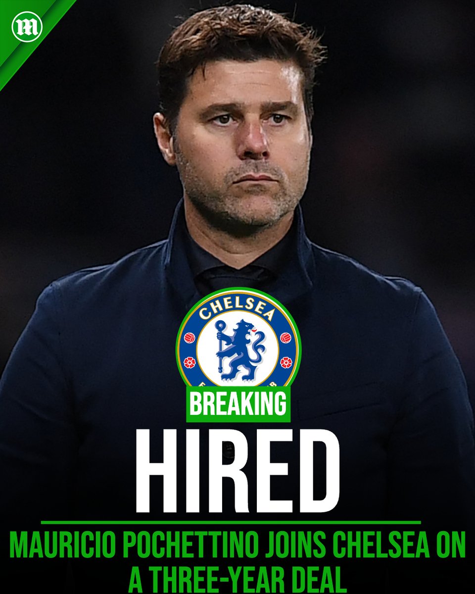 MailSport's tweet image. BREAKING 🚨 Mauricio Pochettino joins Chelsea on three-year deal