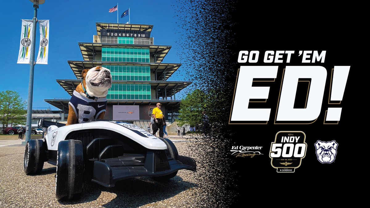 TheButlerBlue's tweet image. Let’s go racing! I’ll be cheering for the fastest Bulldog in racing. #ThisIsMay | #Indy500