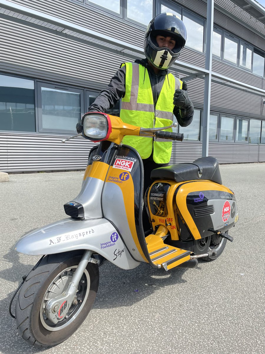 Azaan Yr13 has been continuing his rider training today on our 250cc racing machine. Well done so far Azaan. We love the smell of Two stroke in the morning!! 😅