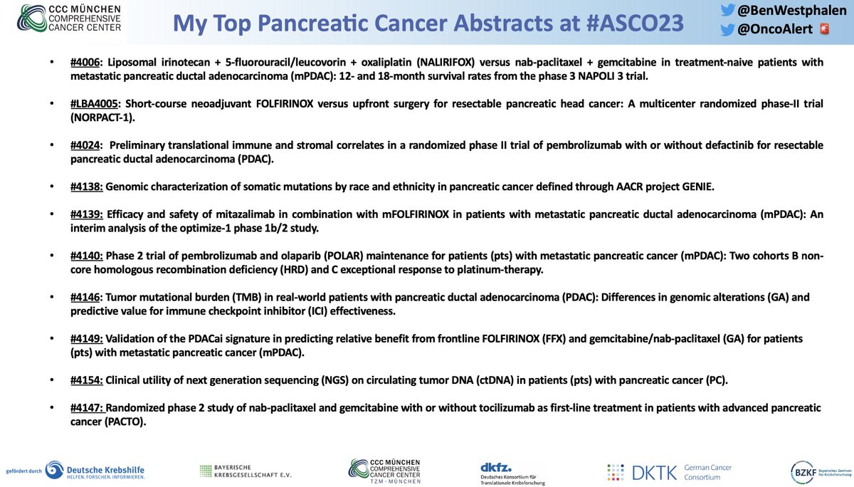 Ben Westphalen (@benwestphalen) on Twitter photo 1/2 Took some time to go through the #ASCO23 abstracts & selected what I found most interesting in #PancreaticCancer
I’d appreciate your thoughts & feedback, especially if I missed out on anything!
We are all <a href="/OncoAlert/">OncoAlert</a> 🌐 <a href="/ASCO/">ASCO</a> #pancsm 💜
<a href="/Aiims1742/">Anirban Maitra</a> <a href="/PancPathologist/">Aatur Singhi, MD PhD</a> 1/2 Took some time to go through the #ASCO23 abstracts & selected what I found most interesting in #PancreaticCancer
I’d appreciate your thoughts & feedback, especially if I missed out on anything!
We are all <a href="/OncoAlert/">OncoAlert</a> 🌐 <a href="/ASCO/">ASCO</a> #pancsm 💜
<a href="/Aiims1742/">Anirban Maitra</a> <a href="/PancPathologist/">Aatur Singhi, MD PhD</a>