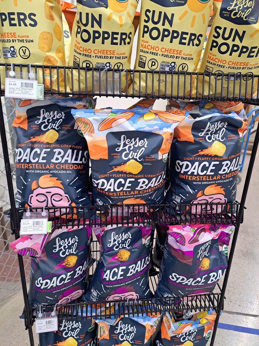 Vegan cheese balls at Natural Grocers Dodge. Thanks Tricia 😊📸