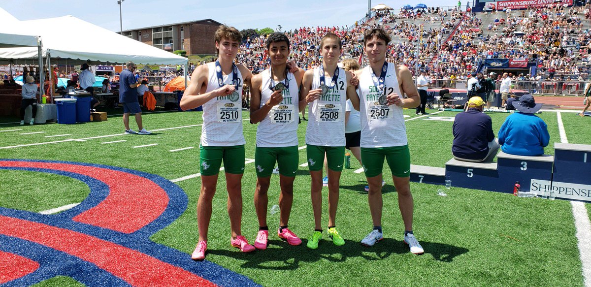 Our boys 4x800m Relay crushed it yesterday! 2nd in PA and an incredible time of 7:46.65 which achieves the NFHS Honor Roll standards! Congrats @GaliotoRoman Alaa-Eddine Guetari, @tdanz075 @JakeBorgesi 
@sflionssports #SFLionPride