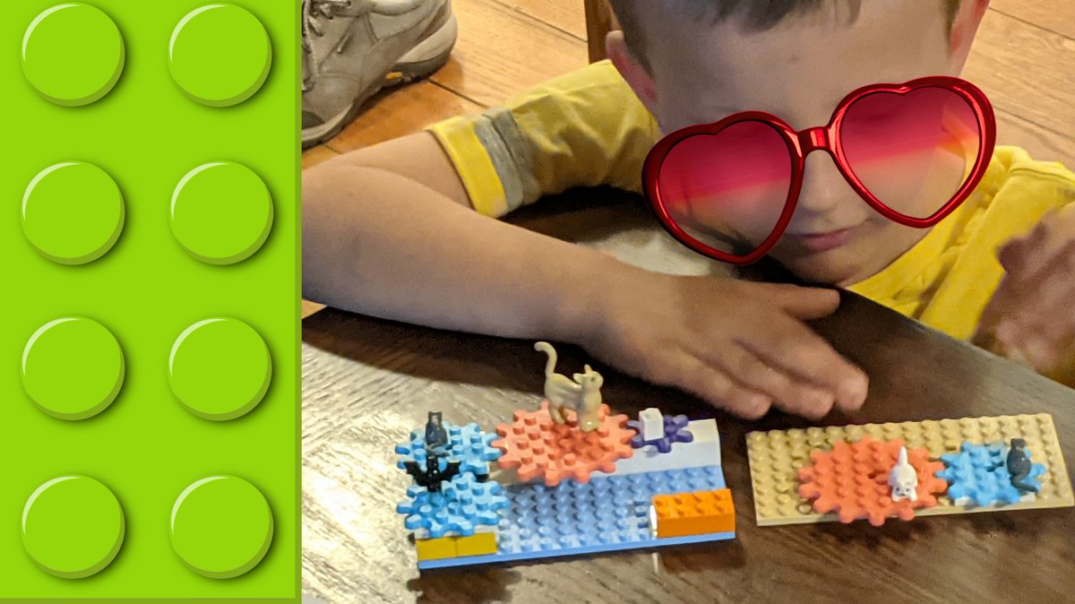 deb_k_alex's tweet image. "Grandma, what's under the gear?"
When a tired kindergartner just can't resist one more @Lego_Education build... you let him!
What makes this lesson so effective is watching engaging figures move, not just gears turning.
@Lego_Group #STEM #PrimaryStemChat