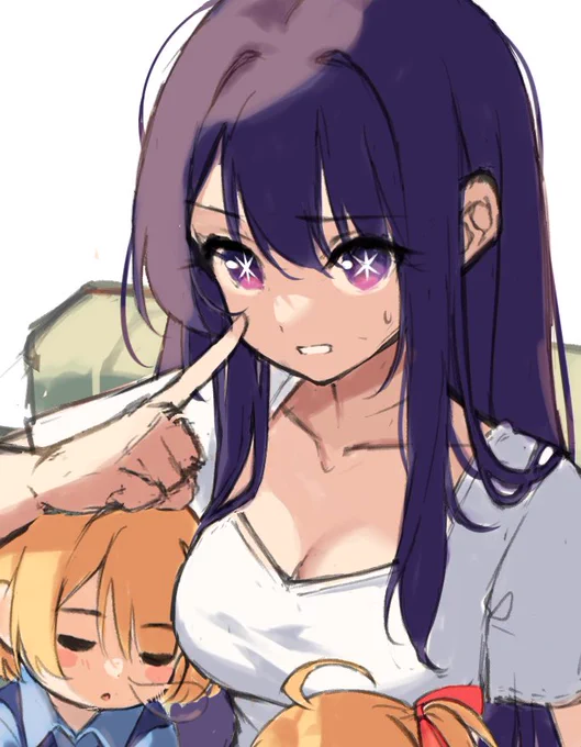 しーっ!! i didn't let my oily hair stop me from finishing this sketch today