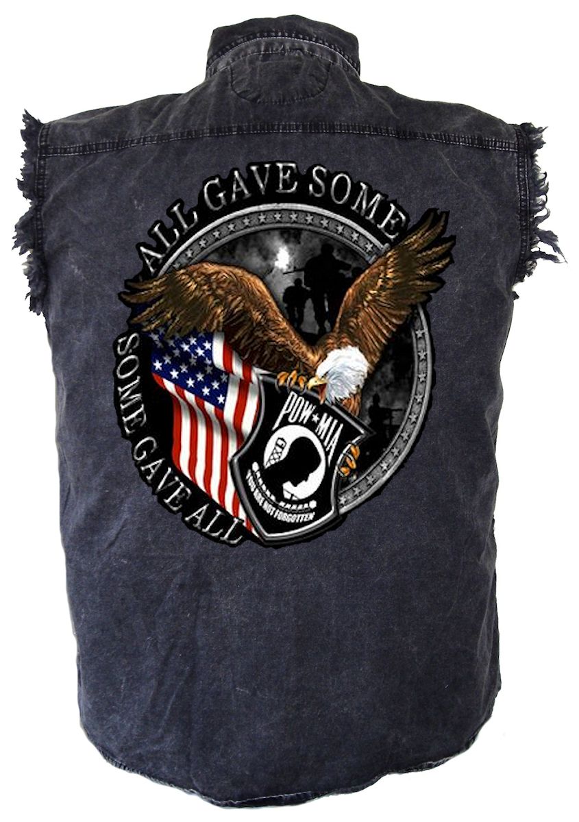 My #Patriotic #Eagle #POWMIA #Military #Veteran denim shirt for this #MemorialDay 
leathersupreme.com/product/mens-c…