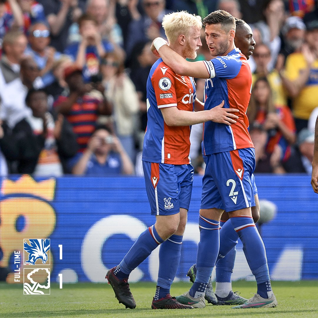 It's a point on the final day 🤝

Thank you for all your support this season ❤️💙

#CPFC | #CRYNFO