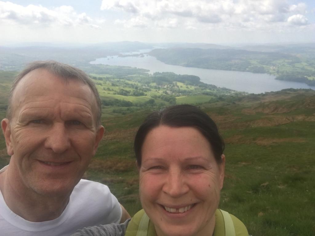 MrsRWato's tweet photo. Obligligatory selfie 🙈🤣😂 #wansfellpike https://t.co/L1m654n8QY