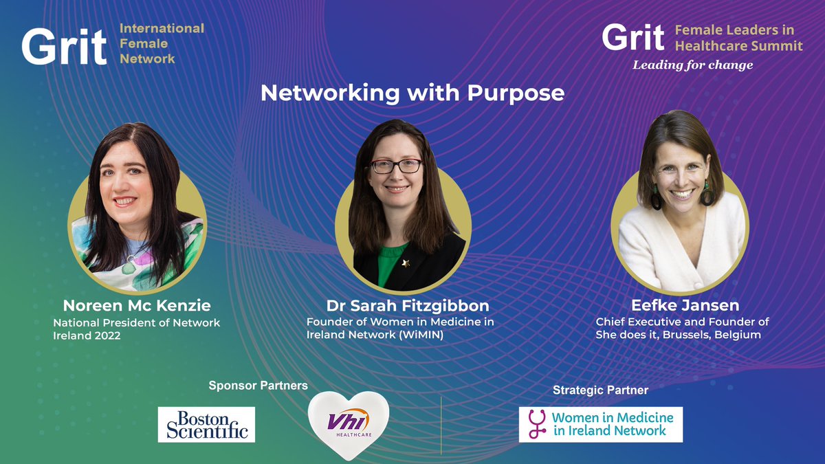 📣 Networking with Purpose Panel 📣 

Networking is an essential craft to master. However, networking with purpose can mean the difference between a passable career and a extraordinary career 🙌 

<a href="/SarahFitzWiMIN/">Sarah Fitzgibbon</a> <a href="/EefkeJansen/">Eefke Jansen</a> <a href="/NoreenMcKenzi20/">Noreen McKenzie</a>