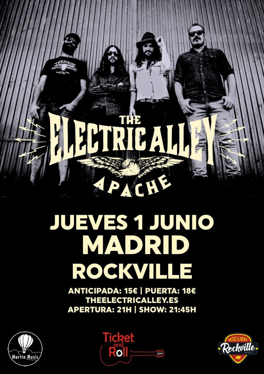 THE ELECTRIC ALLEY en Madrid metalcry.com/the-electric-a… #músicarock #feedly