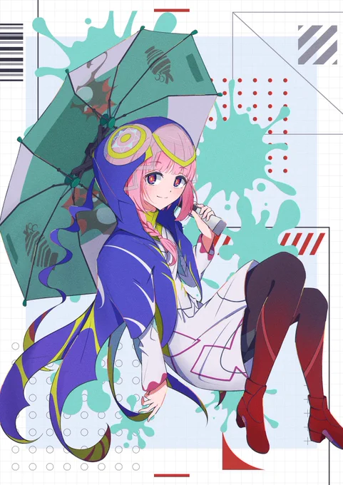 スプラな花譜ちゃん まとめ  - 特殊歌唱用形態ver -   #花譜 #花譜美術部