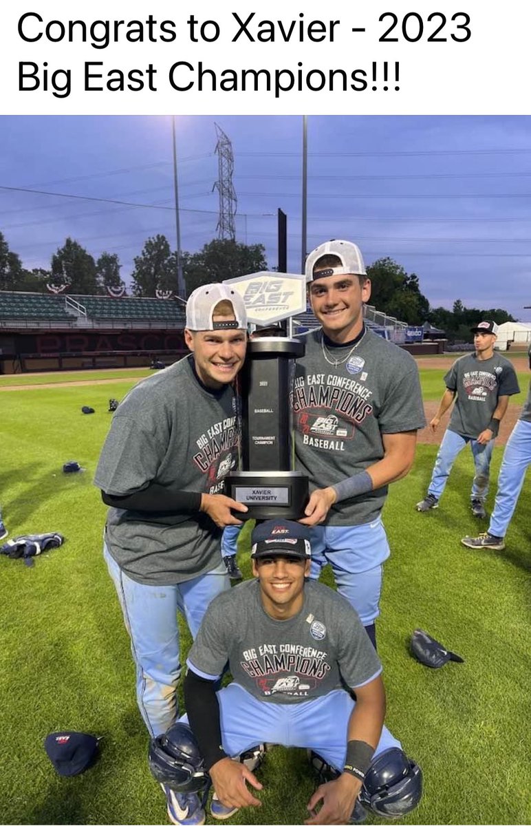 Alumni Alert! Congratulations to Luke Hammond on your Big East baseball title! #IHPromise #beBRAVE