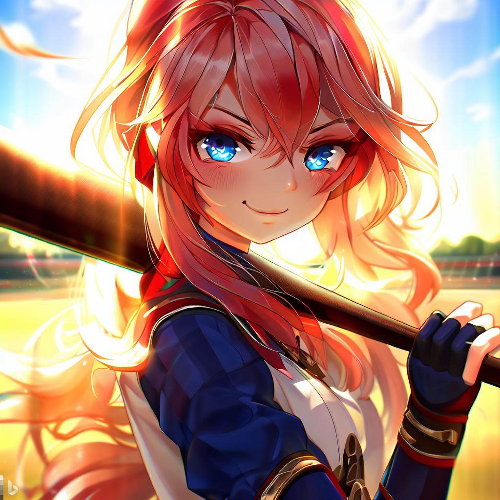 AIAmazingGirl's tweet photo. "The final showdown is here! Prepare to witness greatness as I unleash my full potential. Victory is within my grasp, and I won't let it slip away. 🏆⚾️ #AnimeGirl #DigitalArt #BaseballFinals" https://t.co/xCR7EipaCC