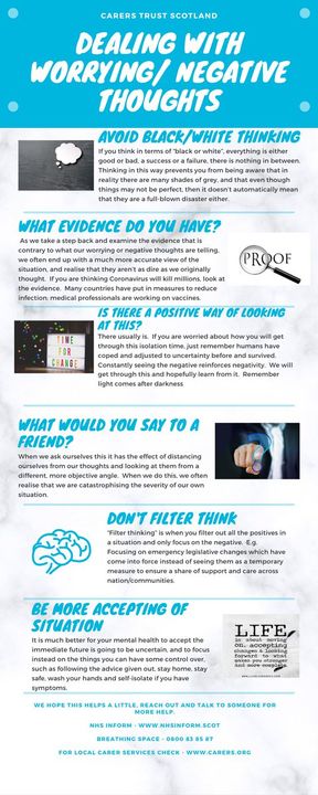 Do you find yourself worrying more than usual? We understand that there are lots of uncertainties at present. Here's some ideas for challenging these worries.