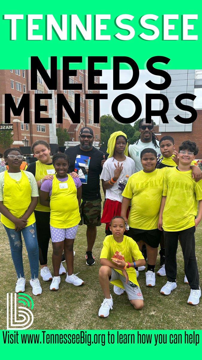 Big Brothers Big Sisters of East TN (@TennesseeBig) professionally matches and supports volunteers with local youth. Visit tennesseebig.org to find out how you can get involved and mentor one of the 100 waiting Littles! #BiggerTogether