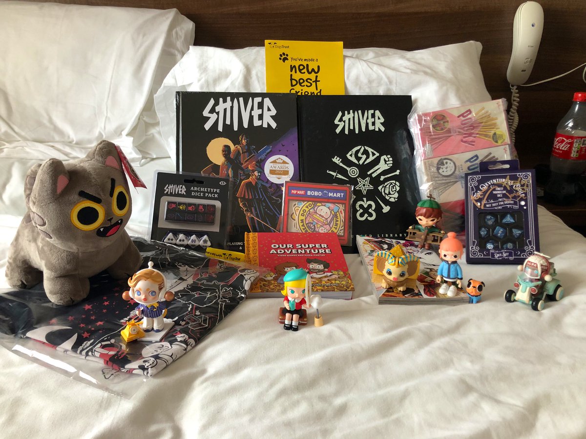 BeckeeBee_'s tweet photo. @MCMComicCon last day complete!! Here’s my haul from the weekend and an extra photo of me and my dad. It was an absolutely amazing time! https://t.co/52xqgMh0n9