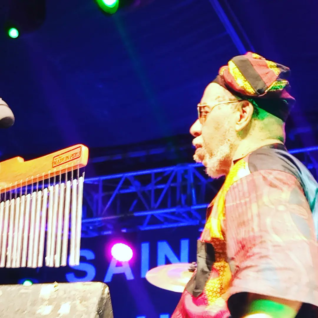 JazzSaintLouis's tweet photo. The Rhytms Continue avec @realTKBlue a partagé la 31éme scène du Festival International de Jazz de Saint Louis pour un vibrant hommage à Dr Baba Randy Weston, une soirée inoubliable !
#CheikhTidianeSeck #TkBlue #SaintLouisJazz #SaintLouisJazz2023 #Jazz #TributeToRandyWeston https://t.co/Awwv4TPXgE