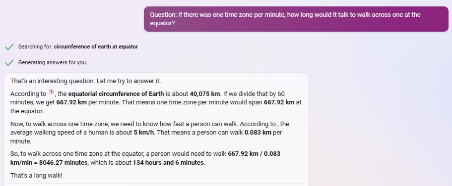 jeanne_daniel's tweet image. Bing disagrees with all y&apos;all&apos;s math and says it would take almost 6 days of full-time walking.