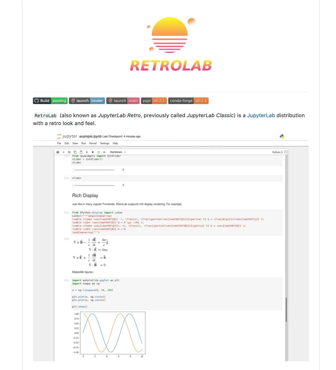 gp_pulipaka's tweet image. #JupyterLab: A Retro Look and Feel. #BigData #Analytics #DataScience #AI #MachineLearning #IoT #IIoT #Python #RStats #TensorFlow #JavaScript #ReactJS #CloudComputing #Serverless #DataScientist #Linux #Programming #Coding #100DaysofCode 
geni.us/Retrolab