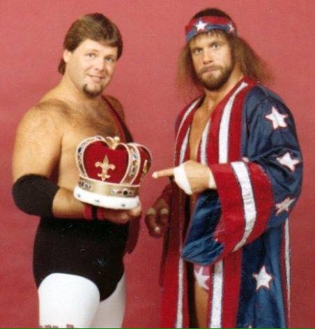 One of my favorite pictures ever. Jerry 'The Kind' Lawler and Randy 'Macho Man' Savage. DIG IT! @JerryLawler @WrestlingIsKing @KrisPLettuce