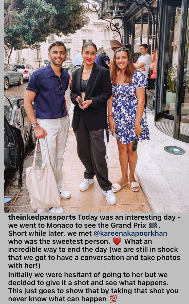 Kareena was spotted with her fans today! #MonacoGrandPrix #KareenaKapoorKhan