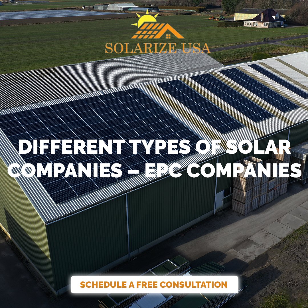 The growth of renewable energy has led to a surge in the number of solar companies in recent years. 

Read more - solarizeusa.energy/different-type…
.
.
.
#SOLARIZEUSA #SolarEnergy #RenewableEnergy #GreenEnergy #CleanEnergy #SolarPower #SolarPanels #Solartechnology #SolarIndustry