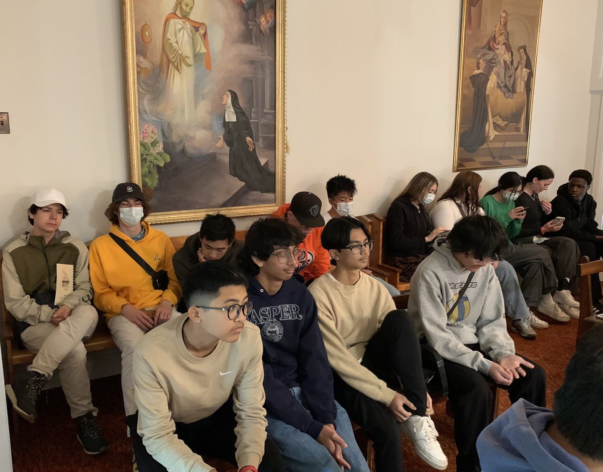 smswpgofficial's tweet photo. St.Maurice student tour group attended St.Vincent’s Catholic Church in Sackville NB.   Pentecost and Confirmation! 🕊️🔥⛪️🛐@EFtours @eftourscanada 
#Catholic https://t.co/TSRpzJ3N0R