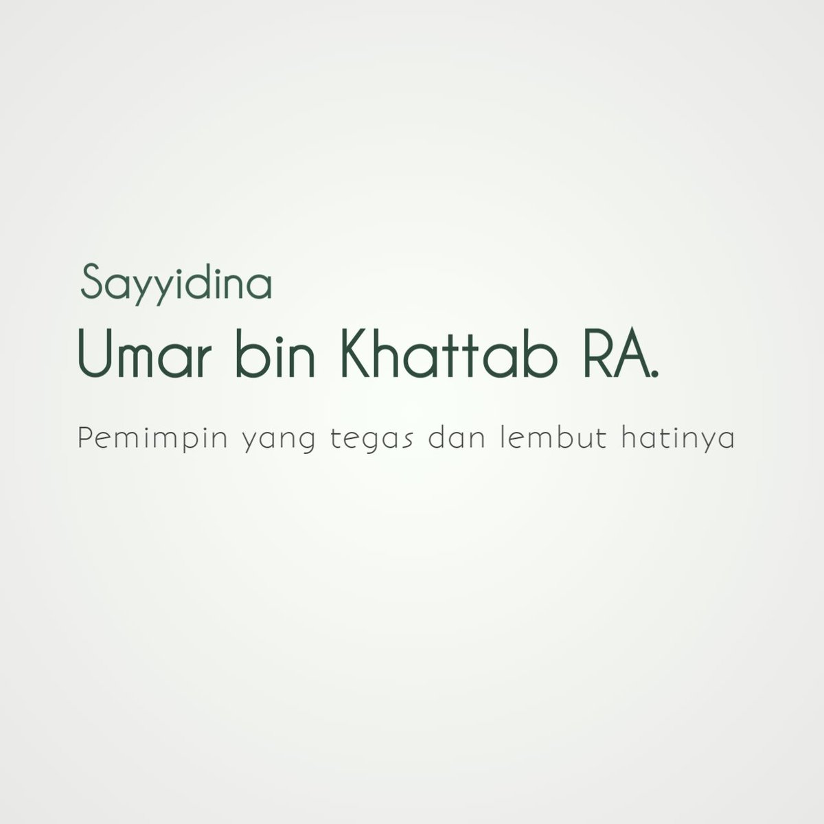 Kampung AlQuran on Twitter "Sayyidina Umar bin Khattab adalah seorang
