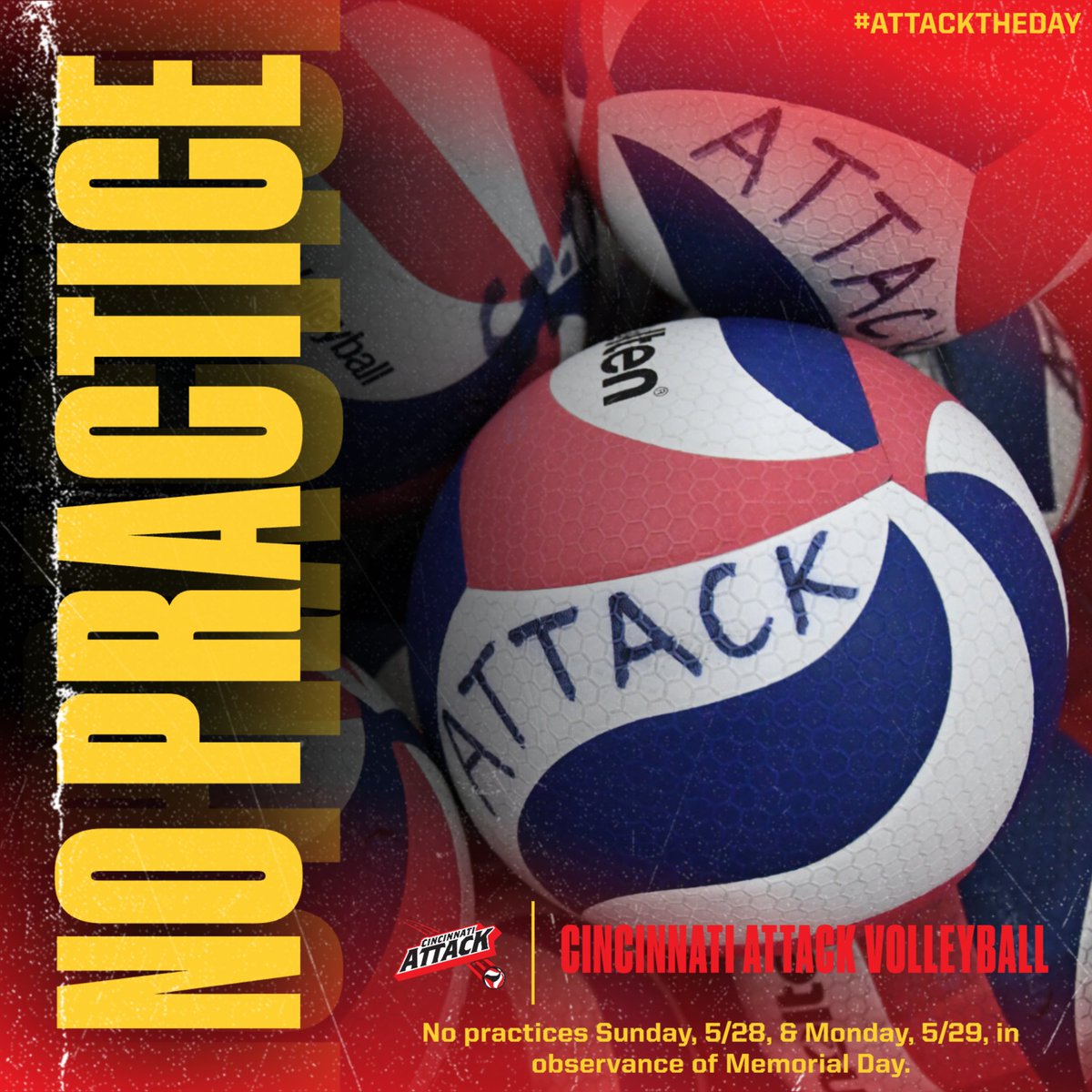 Remember...NO PRACTICE  today or tomorrow!

Go to a Memorial Day service or event that honors those who have given so much. Go thank a veteran. Spend time with friends and family. Be grateful for your freedoms and for living in this great country.

Back at it Wednesday!
