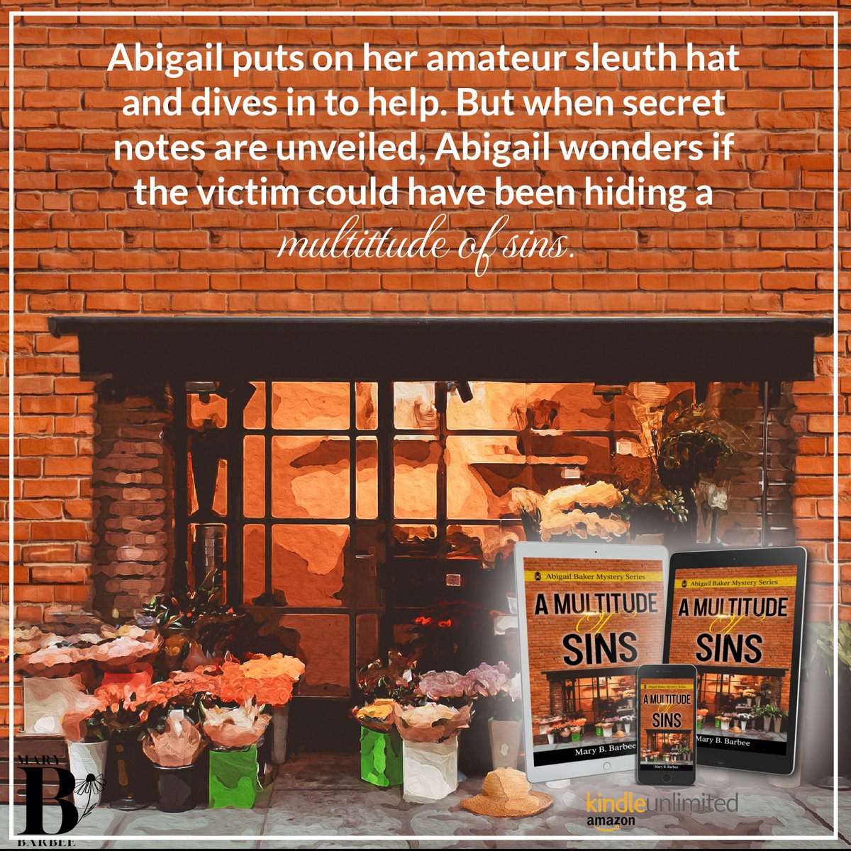 MaryBBarbee's tweet photo. A Multitude of Sins: A Cozy Mystery With a Twist
In #KU
https://t.co/uv9GQvXWlu

#cozymystery #Amishcozymystery #Amishmystery #newrelease #bookish #readersgonnaread #booksbooksbooks #reading #TBR #readingcommunity #booklover #bookworm #bookobsessed #bookaholic #books https://t.co/CDNAdNPZBN