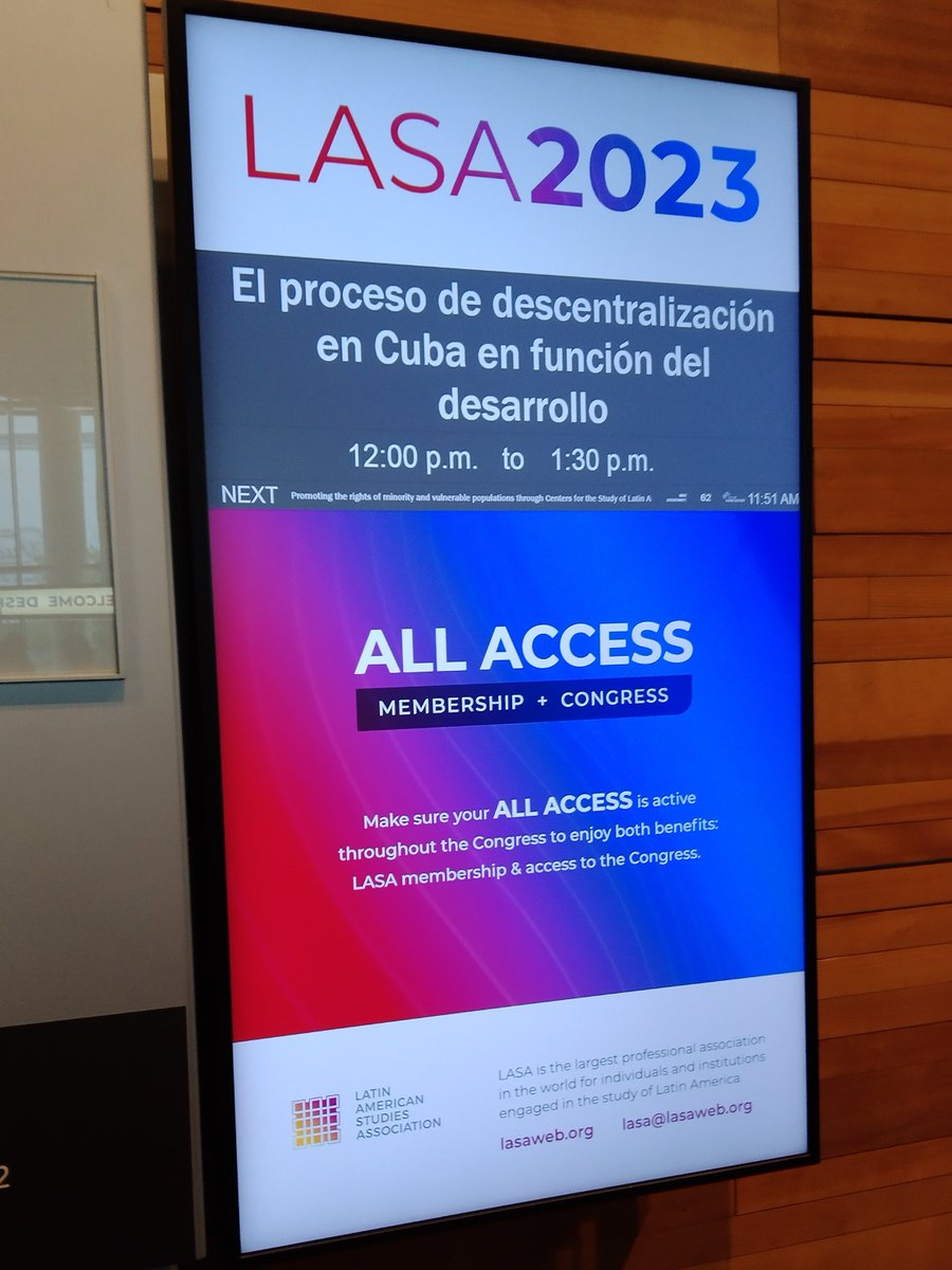 RaynierPellonA's tweet photo. En @LASA2023 importante análisis sobre retos y potencialidades de la descentralización en función del desarrollo local en #Cuba, presentada por colegas de #INIE https://t.co/GLgz2mmXo6