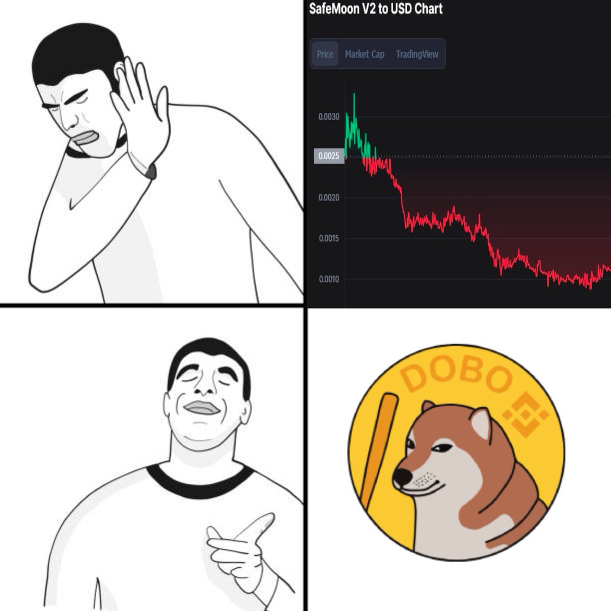 dogebonkkk's tweet image. You still want that   S̶a̶f̶e̶moon to go up? You've got an alternative. Dogebonk. Dogebonk always goes up.

#dobo #dogebonk #dobros #binance #bininance #crypto #500x #ez #dogbat #dogbatcrypto #cz #coinbase #communism #reflections