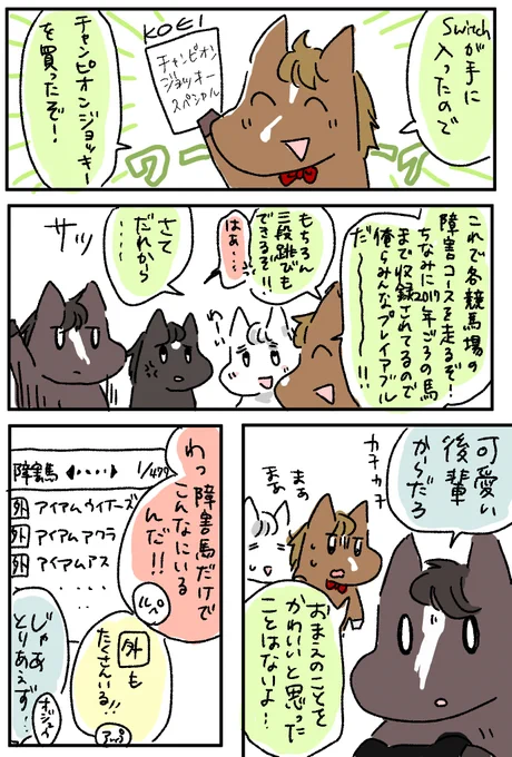 チャンピオンジョッキーを買ったという漫画