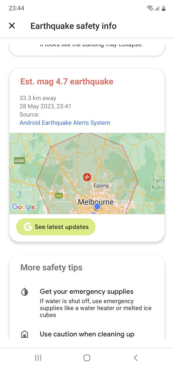darraghmasters's tweet photo. Earthquake in Melbourne https://t.co/kTqxJyTXPw