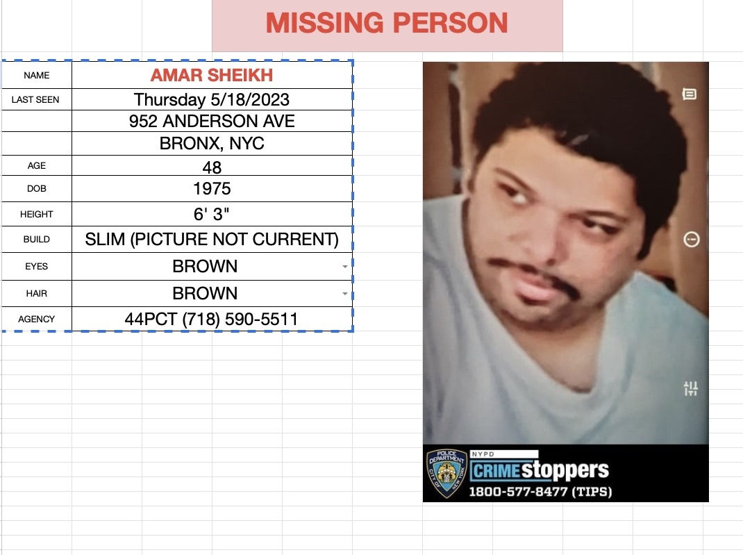 Catch_LISK's tweet photo. Day 11 #MISSING #AmarSheikh a ward of the state, was allowed to travel on his own for the first time in 3 years, unaccompanied and without his medication. He has been missing ever since... What is @NYPD44Pct @NYPDMissing doing about it? 
LITTLE

He is still not #NamUs despite my submission- cops won't sign off on it. They even gave us an incorrect case number...WTF...can't y'all do your jobs properly? With compassion?? 

Amar must be terrified, if he's still alive... and if he is't, we need to look at the negligence by state workers...