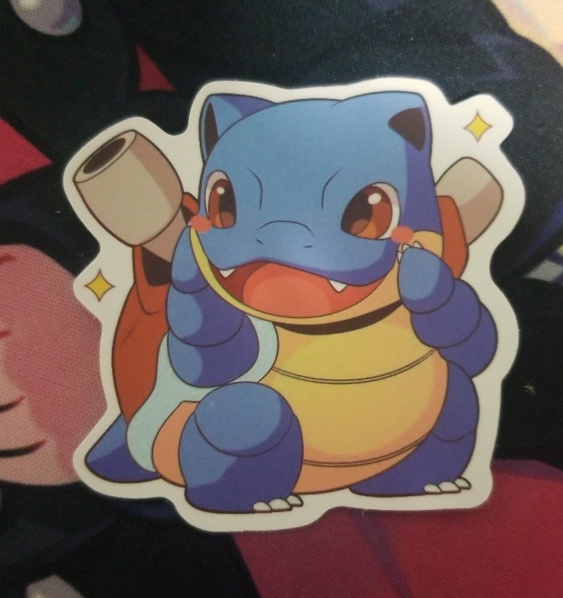 MythicCardz's tweet photo. The kids at my daughter's school trade stickers with each other.
This morning she handed me one and said "I got this one for you".
She is a gem! #TeamBlastoise 🤩 https://t.co/F2T4oAkDSi