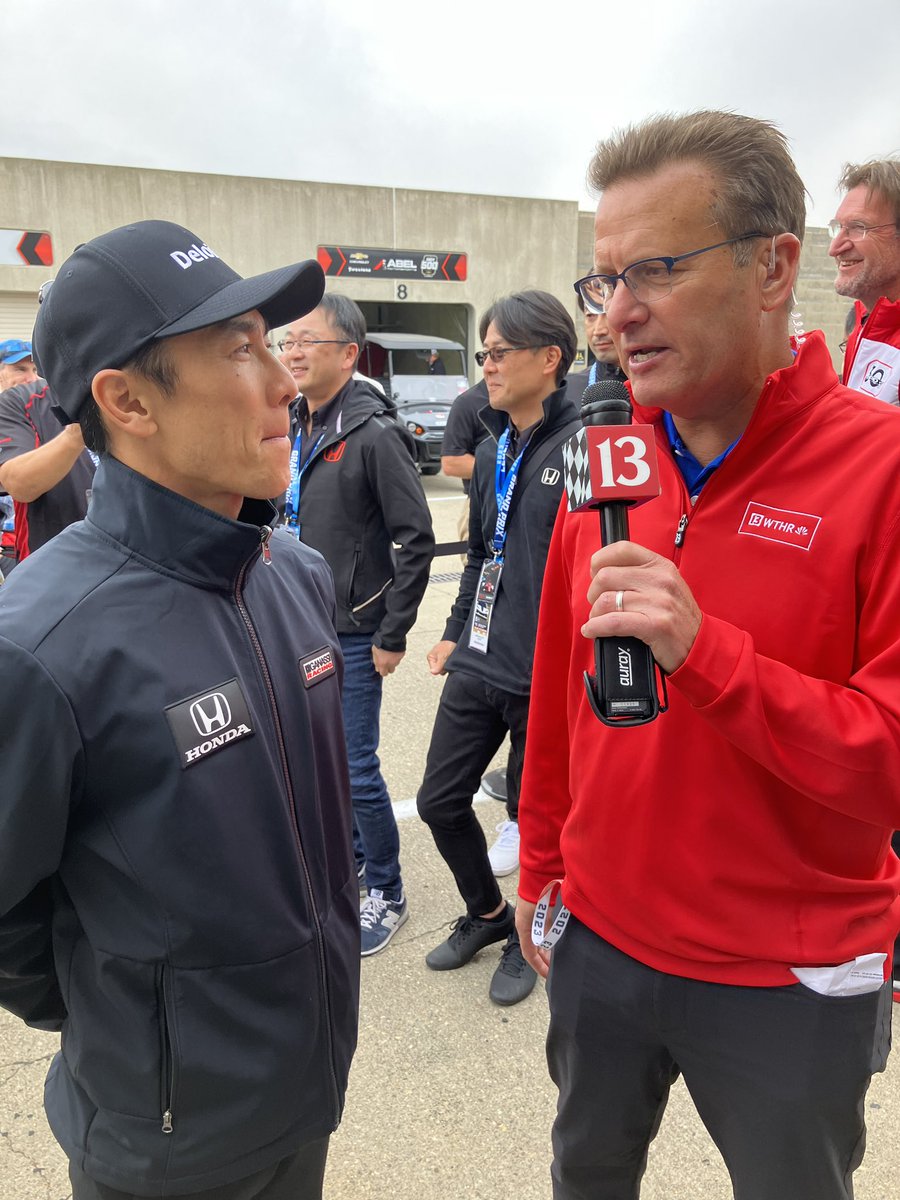 @calabro13sports just talked with @TakumaSatoRacer ... It's coming up on @WTHRcom #TrackTeam13 #monthofmay