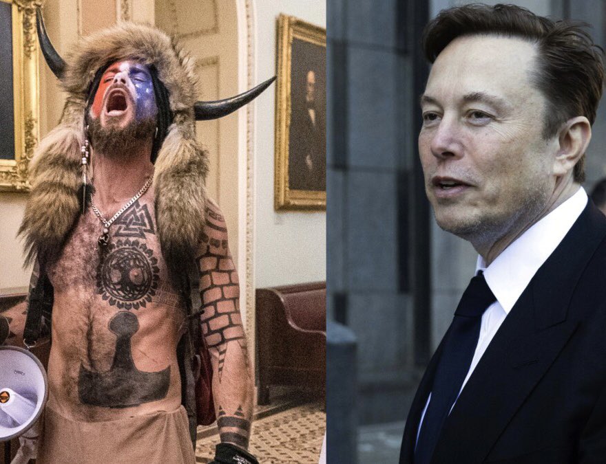 BREAKING: Twitter owner Elon Musk is humiliated after the “QAnon Shaman” who Musk defended emerges from prison and immediately gives a shocking interview in which he announces that his views that led to him storm the Capitol are now “reinforced.”

But it gets worse for Musk……