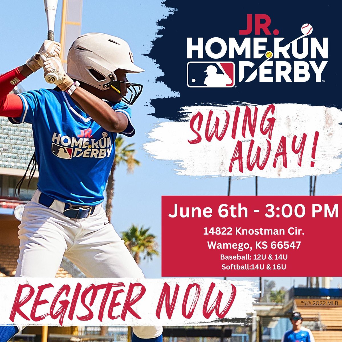 Weston Moody on Twitter "REGISTRATIONS OPEN NOW! 2023 MLB Jr. Home Run